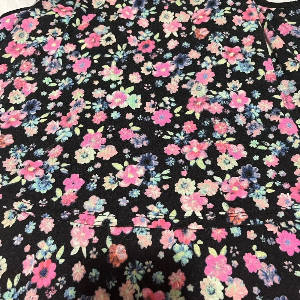 Justice Girls Floral Dress Sleeveless Size 14/16 Flowers Flowy.